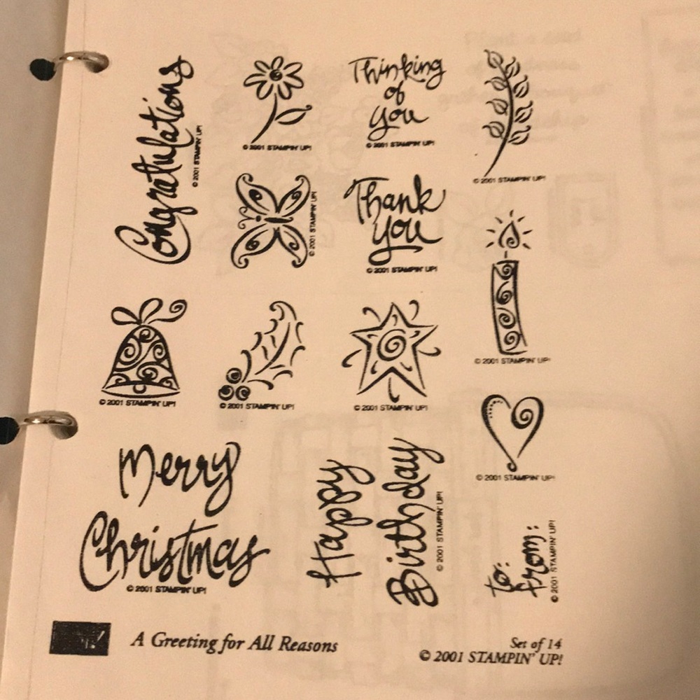 Stampin Up-A greeting for all Seasons 2001